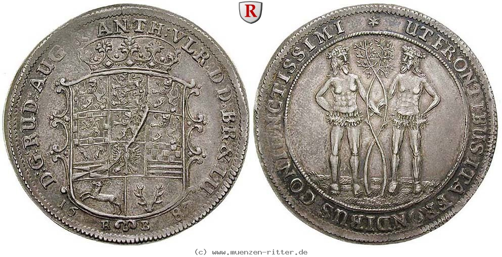 Klicken Sie auf das Bild um es auf Ihrem Rechner zu speichern braunschweig-rudolf-august-und-anton-ulrich-1-2-taler/81716.jpg