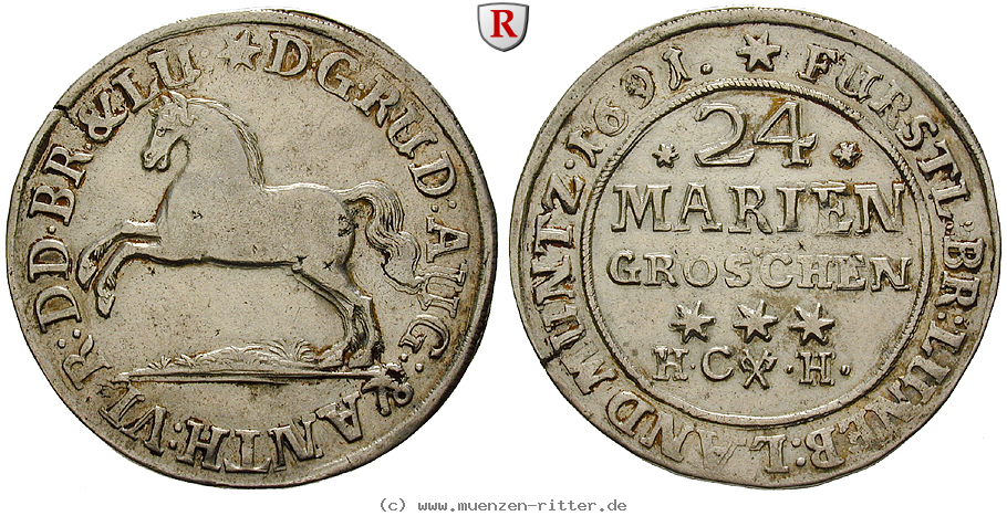 Klicken Sie auf das Bild um es auf Ihrem Rechner zu speichern braunschweig-rudolf-august-und-anton-ulrich-24-mariengroschen/88917.jpg