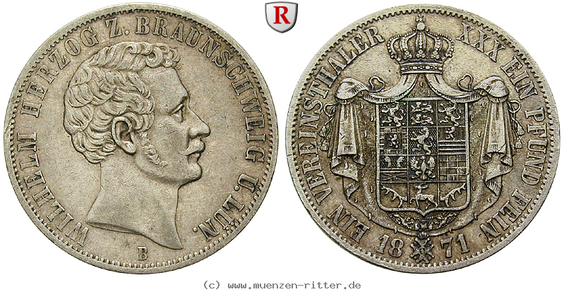 Klicken Sie auf das Bild um es auf Ihrem Rechner zu speichern braunschweig-wilhelm-vereinstaler/102025.jpg