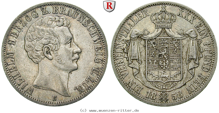 Klicken Sie auf das Bild um es auf Ihrem Rechner zu speichern braunschweig-wilhelm-vereinstaler/67157.jpg