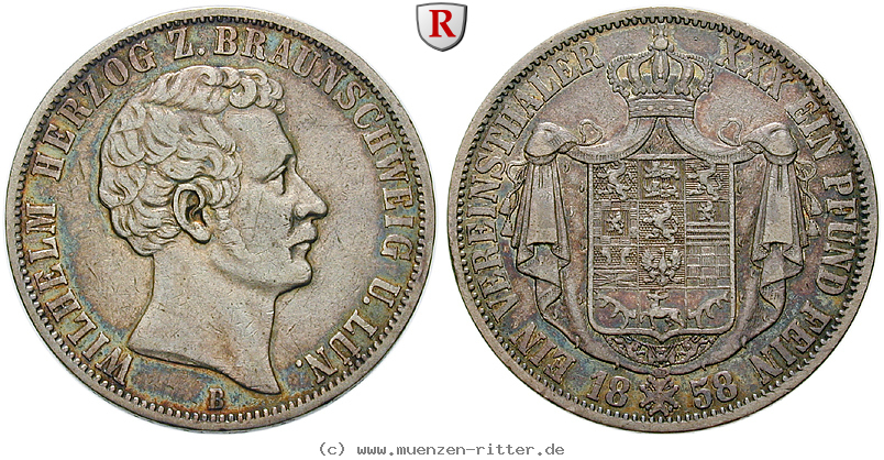 Klicken Sie auf das Bild um es auf Ihrem Rechner zu speichern braunschweig-wilhelm-vereinstaler/90607.jpg