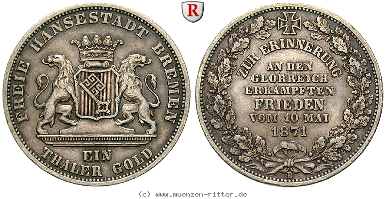Klicken Sie auf das Bild um es auf Ihrem Rechner zu speichern bremen-stadt-taler-gold/102027.jpg