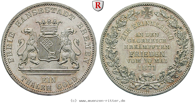 Klicken Sie auf das Bild um es auf Ihrem Rechner zu speichern bremen-stadt-taler-gold/72363.jpg