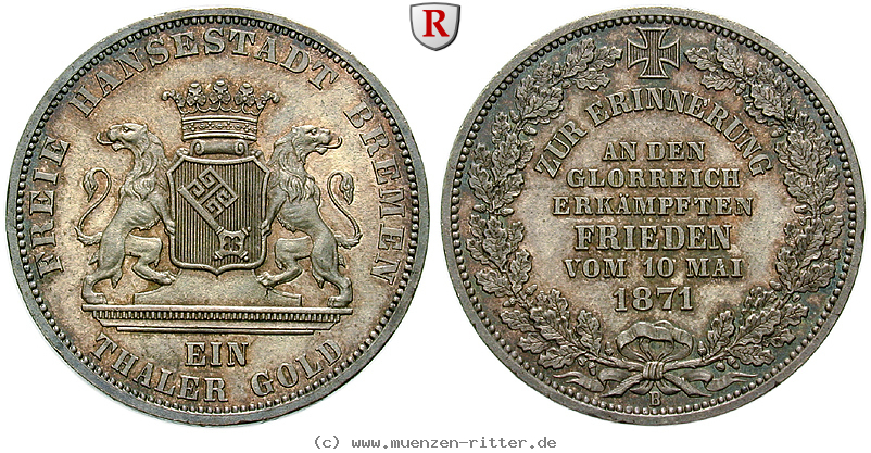Klicken Sie auf das Bild um es auf Ihrem Rechner zu speichern bremen-stadt-taler-gold/90616.jpg