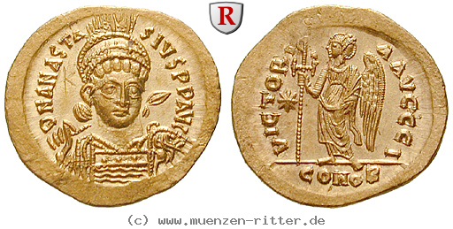 Klicken Sie auf das Bild um es auf Ihrem Rechner zu speichern byzanz-anastasius-i-solidus/26193.jpg