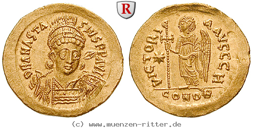 Klicken Sie auf das Bild um es auf Ihrem Rechner zu speichern byzanz-anastasius-i-solidus/52498.jpg
