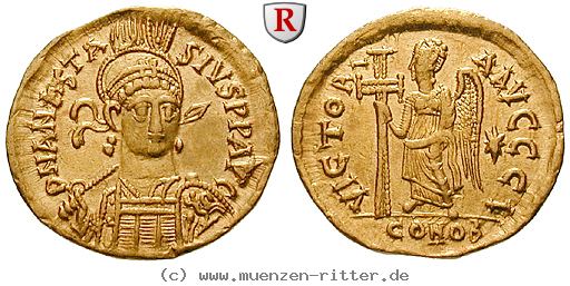 Klicken Sie auf das Bild um es auf Ihrem Rechner zu speichern byzanz-anastasius-i-solidus/90133.jpg
