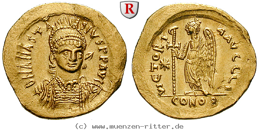Klicken Sie auf das Bild um es auf Ihrem Rechner zu speichern byzanz-anastasius-i-solidus/99102.jpg