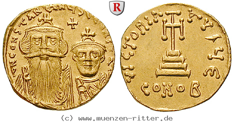 Klicken Sie auf das Bild um es auf Ihrem Rechner zu speichern byzanz-constans-ii-und-constantinus-iv-solidus/40554.jpg