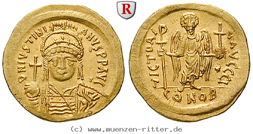 Klicken Sie auf das Bild um es auf Ihrem Rechner zu speichern byzanz-justinian-i-solidus/73372.jpg