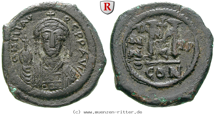 Klicken Sie auf das Bild um es auf Ihrem Rechner zu speichern byzanz-mauricius-tiberius-follis/61733.jpg