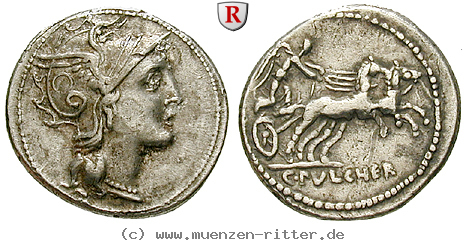 Klicken Sie auf das Bild um es auf Ihrem Rechner zu speichern c-claudius-pulcher-denar/53654.jpg