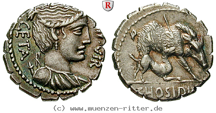 Klicken Sie auf das Bild um es auf Ihrem Rechner zu speichern c-hosidius-geta-denar-serratus/76546.jpg