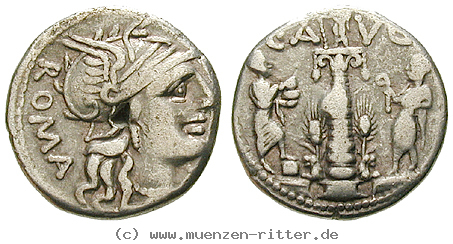 Klicken Sie auf das Bild um es auf Ihrem Rechner zu speichern c-minucius-augurinus-denar/43017.jpg