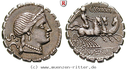 Klicken Sie auf das Bild um es auf Ihrem Rechner zu speichern c-naevius-balbus-denar-serratus/86549.jpg