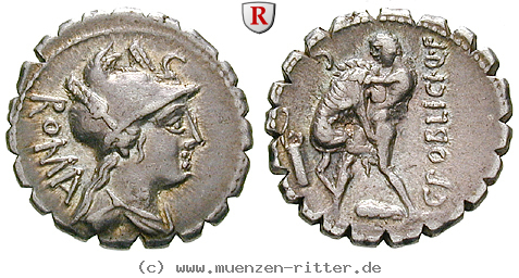 Klicken Sie auf das Bild um es auf Ihrem Rechner zu speichern c-poblicius-denar-serratus/82598.jpg