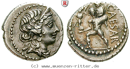 Klicken Sie auf das Bild um es auf Ihrem Rechner zu speichern caius-iulius-caesar-denar/37640.jpg