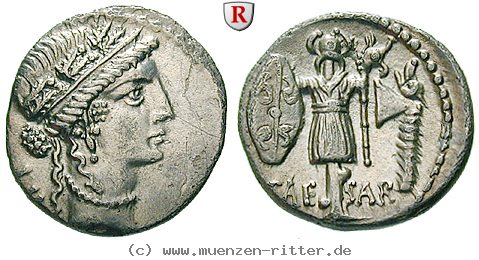 Klicken Sie auf das Bild um es auf Ihrem Rechner zu speichern caius-iulius-caesar-denar/67330.jpg