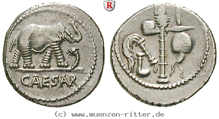 Klicken Sie auf das Bild um es auf Ihrem Rechner zu speichern caius-iulius-caesar-denar/82266.jpg