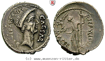 Klicken Sie auf das Bild um es auf Ihrem Rechner zu speichern caius-iulius-caesar-denar/92383.jpg