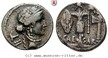Klicken Sie auf das Bild um es auf Ihrem Rechner zu speichern caius-iulius-caesar-denar/96356.jpg