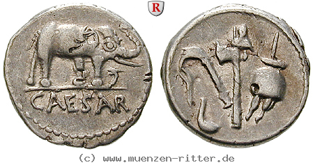 Klicken Sie auf das Bild um es auf Ihrem Rechner zu speichern caius-iulius-caesar-denar/99250a.jpg
