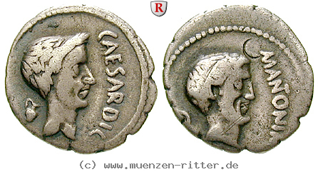 caius-iulius-caesar-und-marcus-antonius-denar/51879.jpg