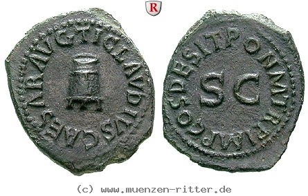 Klicken Sie auf das Bild um es auf Ihrem Rechner zu speichern claudius-i-quadrans/102242.jpg
