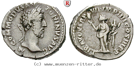 Klicken Sie auf das Bild um es auf Ihrem Rechner zu speichern commodus-denar/14974.jpg