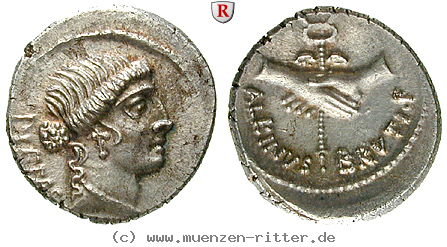 Klicken Sie auf das Bild um es auf Ihrem Rechner zu speichern d-iunius-brutus-albinus-denar/18497.jpg