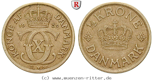 Klicken Sie auf das Bild um es auf Ihrem Rechner zu speichern daenemark-christian-x-1-2-krone/25453.jpg