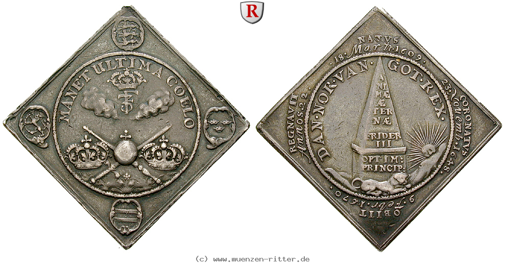 Klicken Sie auf das Bild um es auf Ihrem Rechner zu speichern daenemark-frederik-iii-klippenfoermige-silbermedaille/51051.jpg