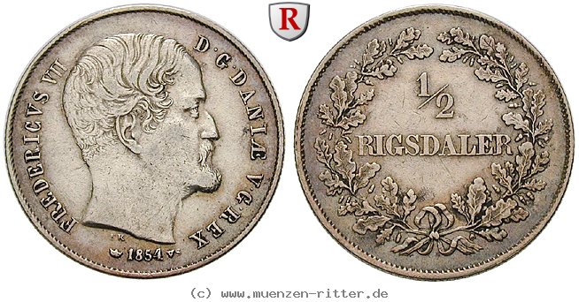 Klicken Sie auf das Bild um es auf Ihrem Rechner zu speichern daenemark-frederik-vii-1-2-rigsdaler/25513.jpg
