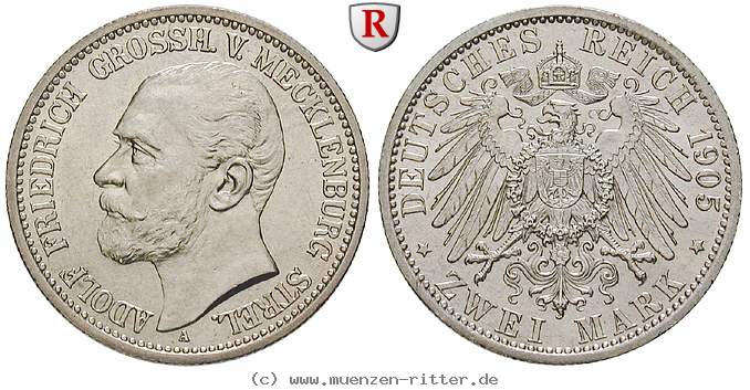 Klicken Sie auf das Bild um es auf Ihrem Rechner zu speichern deutsches-kaiserreich-adolf-friedrich-v-2-mark/79816.jpg