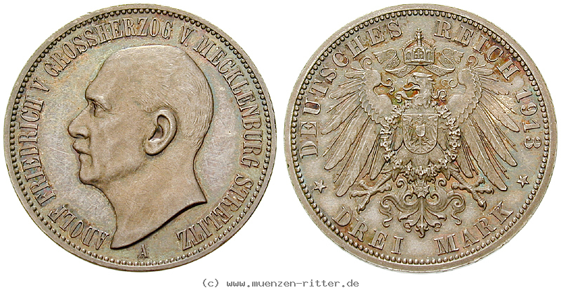 Klicken Sie auf das Bild um es auf Ihrem Rechner zu speichern deutsches-kaiserreich-adolf-friedrich-v-3-mark/46847.jpg
