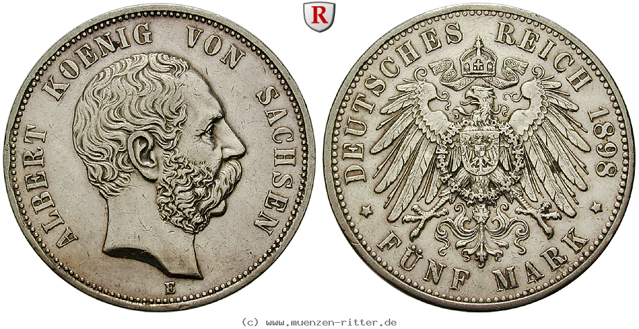 Klicken Sie auf das Bild um es auf Ihrem Rechner zu speichern deutsches-kaiserreich-albert-5-mark/102821.jpg