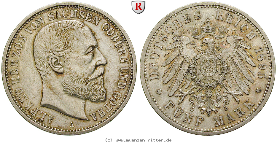Klicken Sie auf das Bild um es auf Ihrem Rechner zu speichern deutsches-kaiserreich-alfred-5-mark/51574.jpg