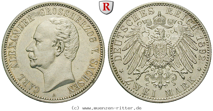 deutsches-kaiserreich-carl-alexander-2-mark/68117.jpg