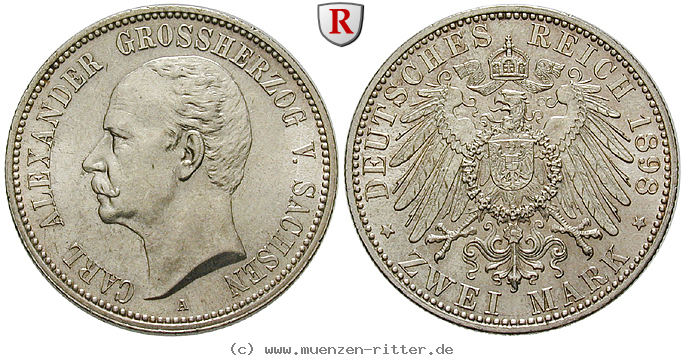 deutsches-kaiserreich-carl-alexander-2-mark/79837.jpg
