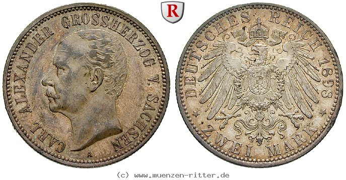 deutsches-kaiserreich-carl-alexander-2-mark/86777.jpg