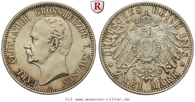 deutsches-kaiserreich-carl-alexander-2-mark/89615.jpg