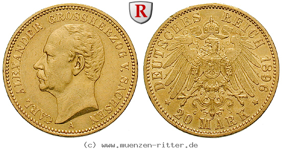 Klicken Sie auf das Bild um es auf Ihrem Rechner zu speichern deutsches-kaiserreich-carl-alexander-20-mark/33297.jpg