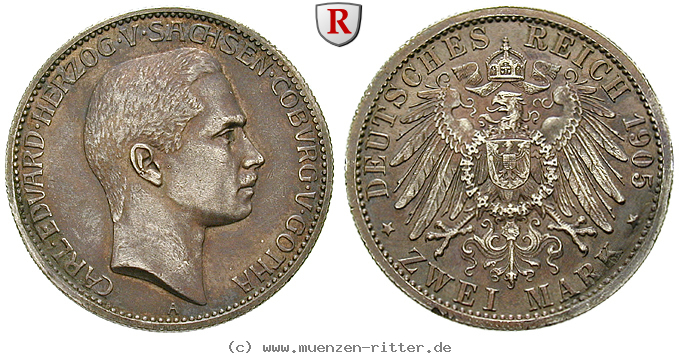 deutsches-kaiserreich-carl-eduard-2-mark/103990.jpg