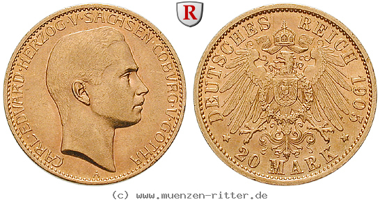 deutsches-kaiserreich-carl-eduard-20-mark/102646.jpg