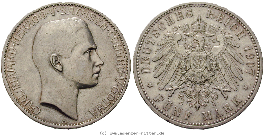 Klicken Sie auf das Bild um es auf Ihrem Rechner zu speichern deutsches-kaiserreich-carl-eduard-5-mark/ejae7707.jpg