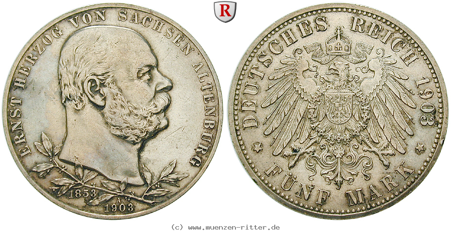 Klicken Sie auf das Bild um es auf Ihrem Rechner zu speichern deutsches-kaiserreich-ernst-5-mark/57195.jpg