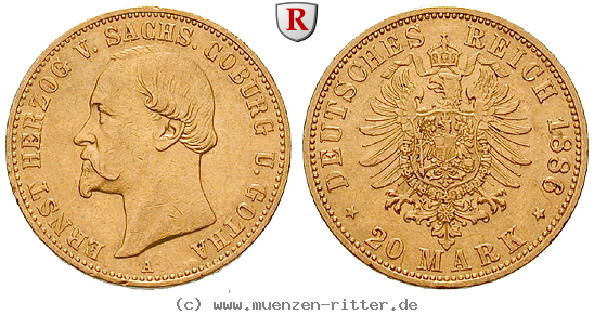 deutsches-kaiserreich-ernst-ii-20-mark/61397.jpg