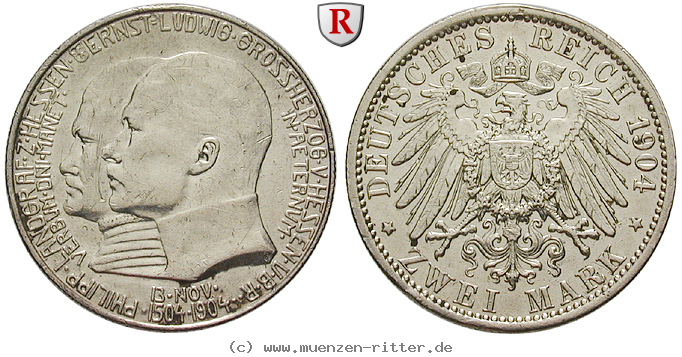 Klicken Sie auf das Bild um es auf Ihrem Rechner zu speichern deutsches-kaiserreich-ernst-ludwig-2-mark/60341.jpg