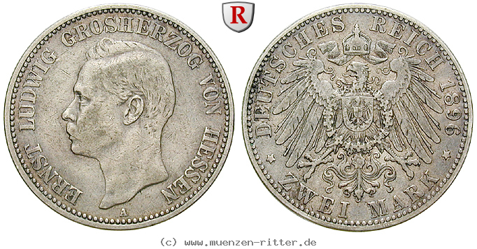 Klicken Sie auf das Bild um es auf Ihrem Rechner zu speichern deutsches-kaiserreich-ernst-ludwig-2-mark/70990.jpg