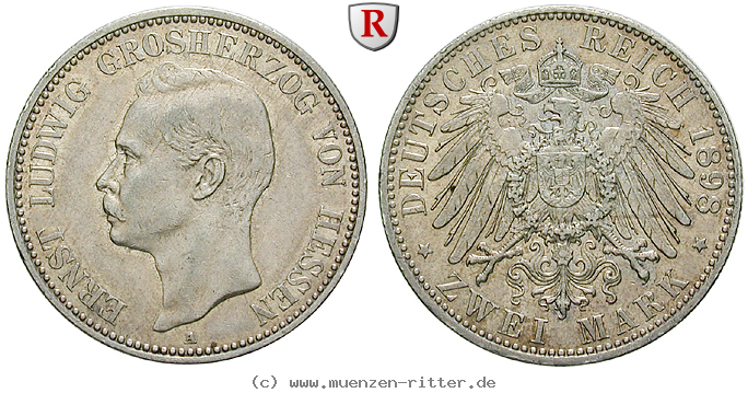 Klicken Sie auf das Bild um es auf Ihrem Rechner zu speichern deutsches-kaiserreich-ernst-ludwig-2-mark/70991.jpg